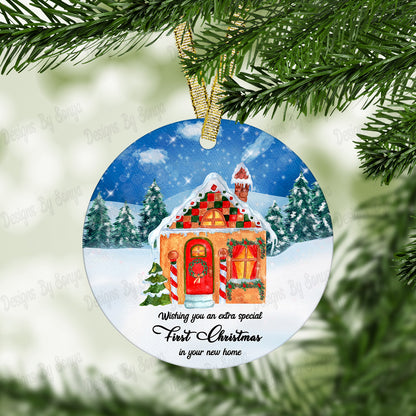 Circular Christmas Ornament Set 3