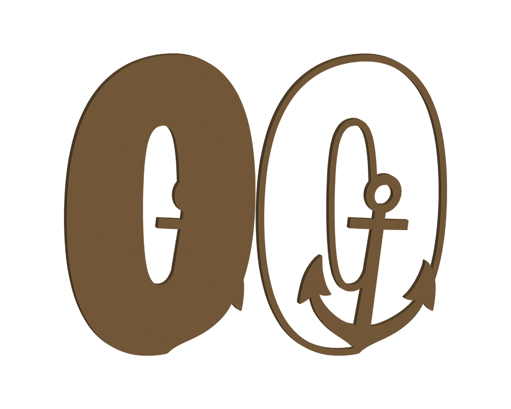 MDF Nautical Themed Letters (N-Z)
