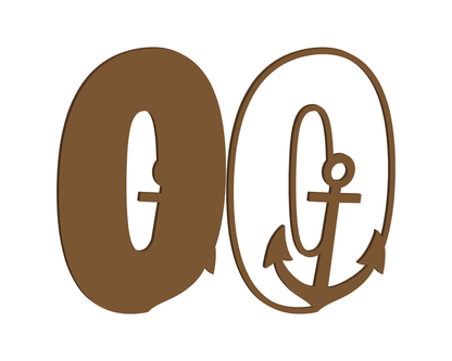 MDF Nautical Themed Letters (N-Z)