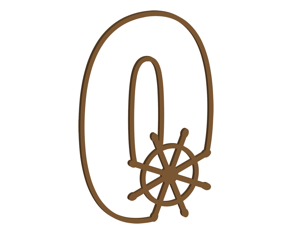 MDF Nautical Themed Letters (N-Z)