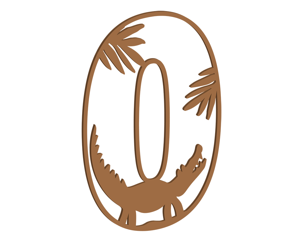 MDF Safari Themed Letters