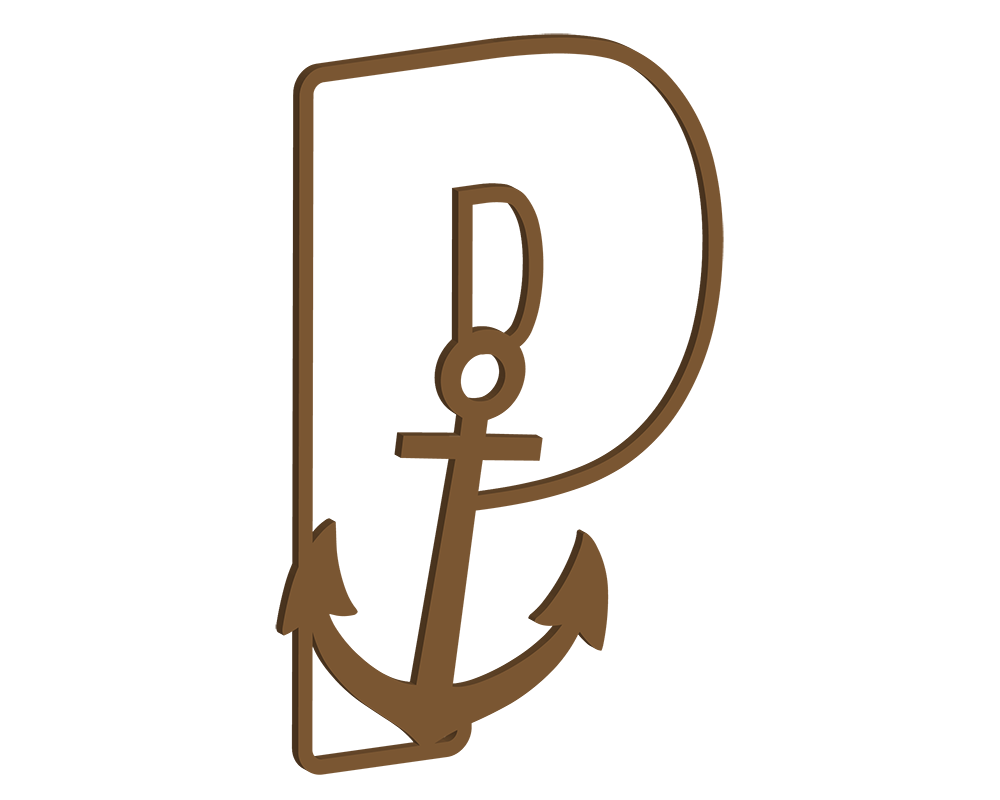 MDF Nautical Themed Letters (N-Z)