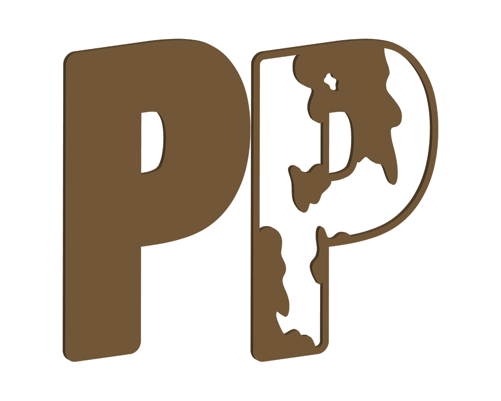 MDF Cow Themed Letters