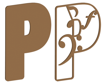 Music Themed Letters