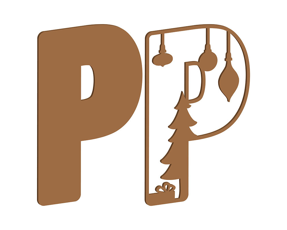 MDF Christmas Themed Letters