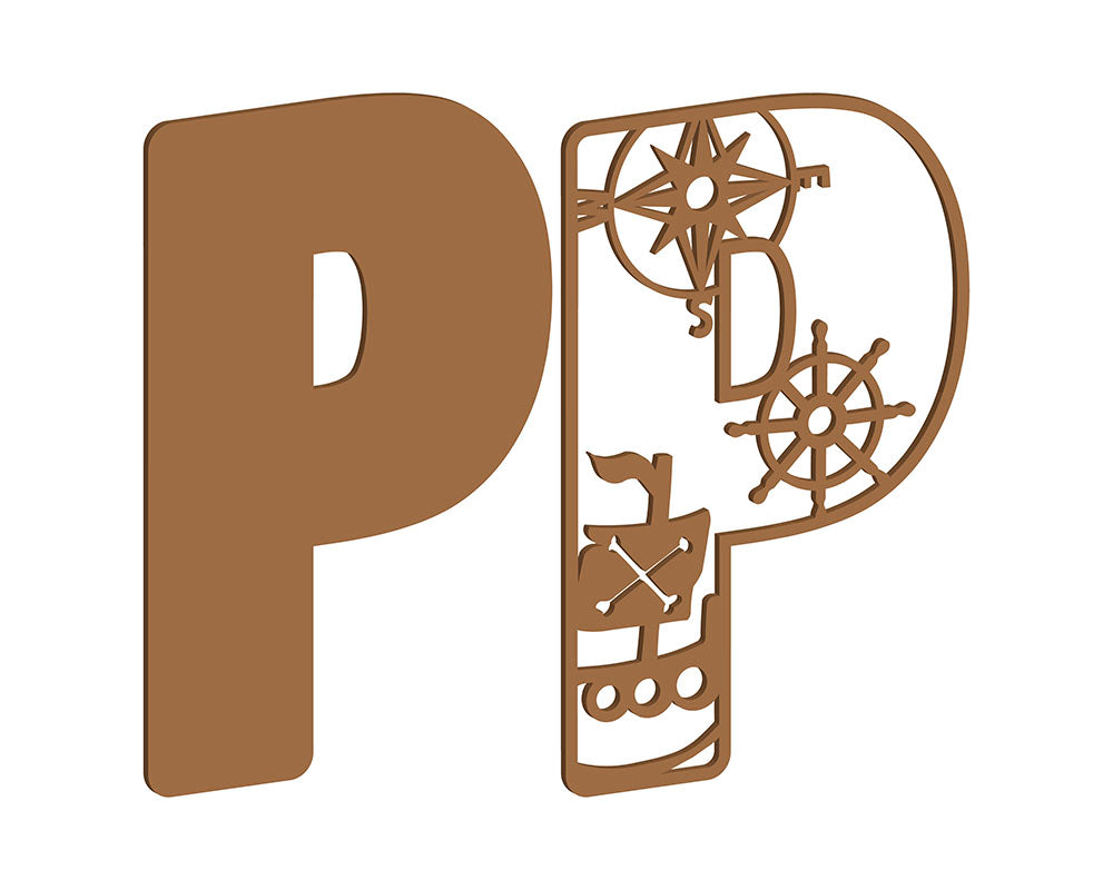 MDF Pirate Themed Letters