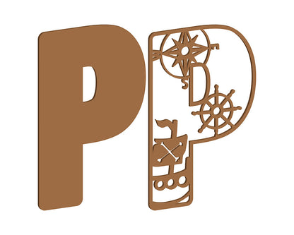 MDF Pirate Themed Letters
