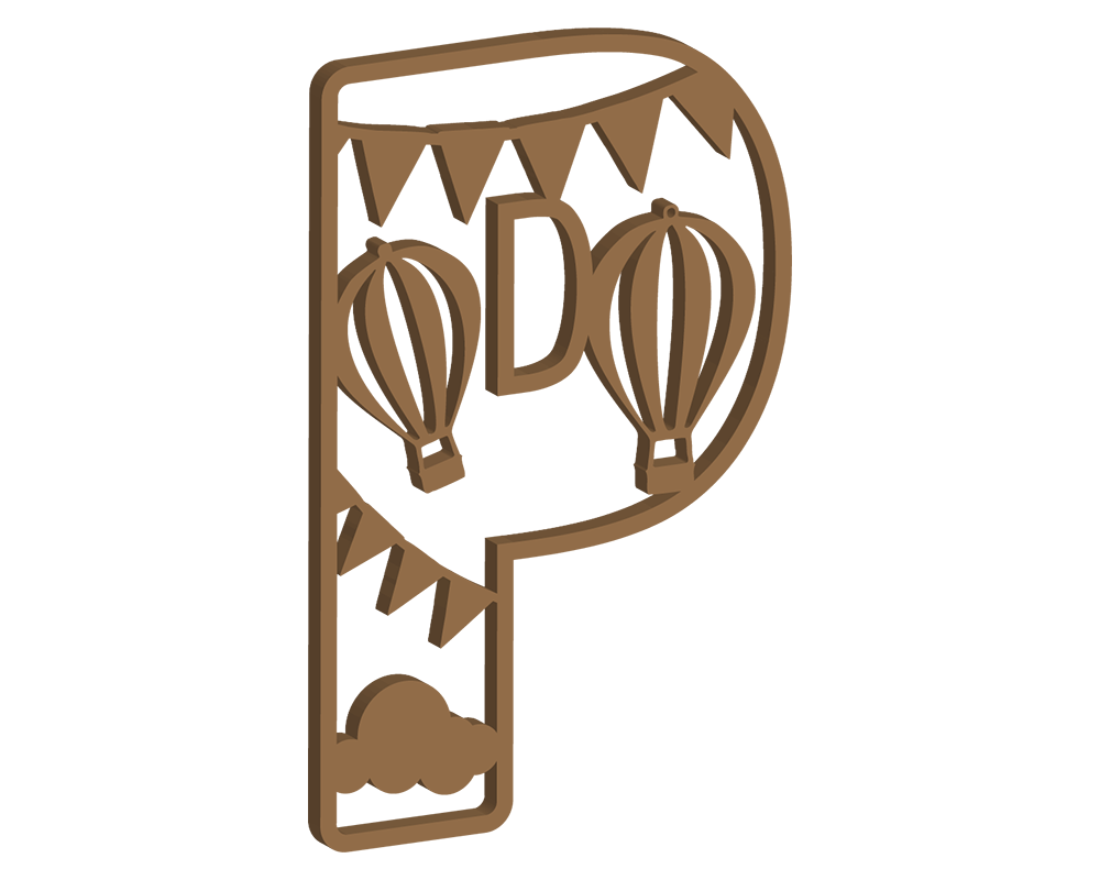 Hot Air Balloon Themed Letters