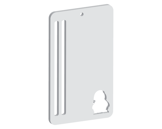 Penguin Shaped Bank Note Holding Tag