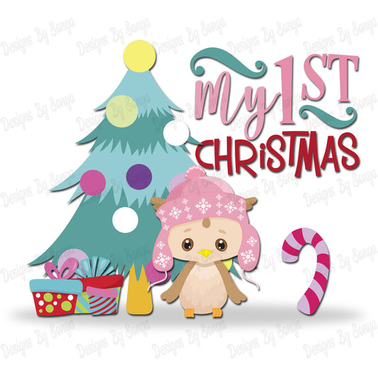 My 1st Christmas - Pink