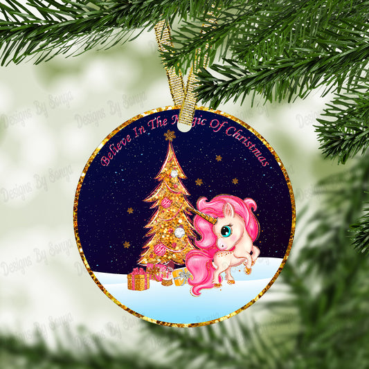 Circular Christmas Ornament Set 2