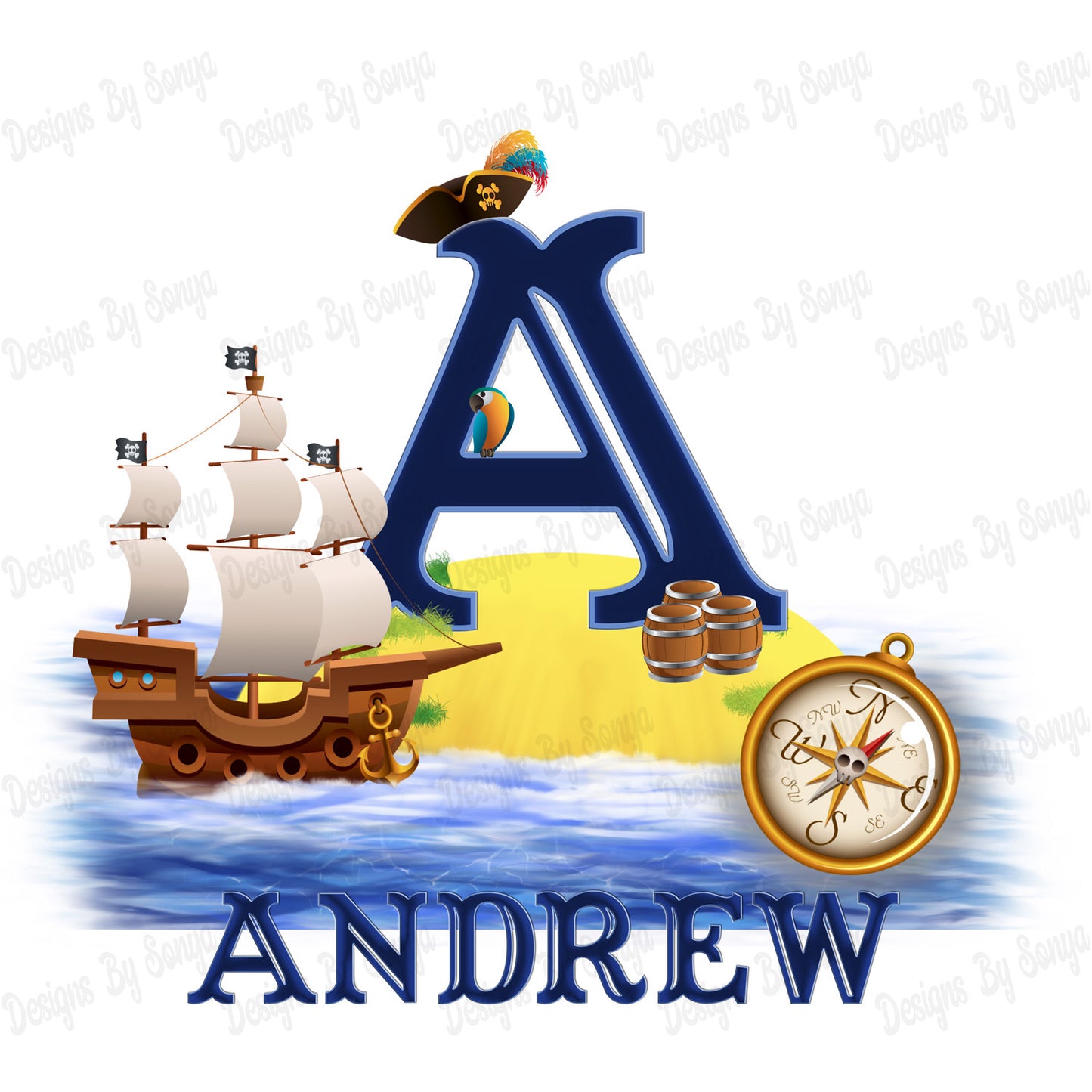 Pirate Alphabet Set