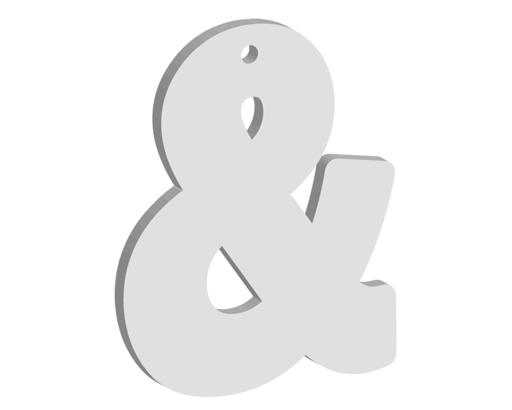 Initial Letter Keyring 60mm