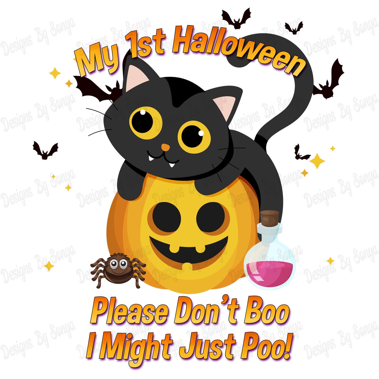 Pumpkin Cutie - Please Dont Boo, I Might Just Poo!