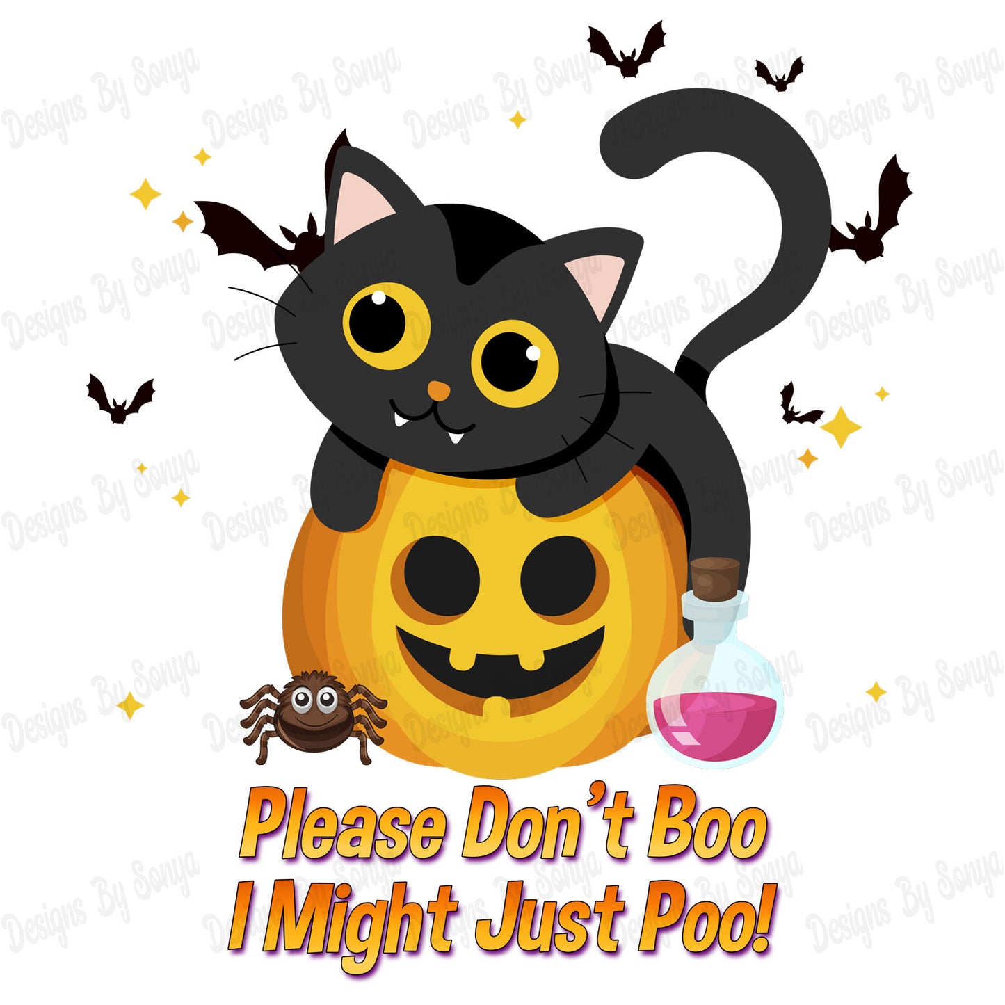 Pumpkin Cutie - Please Dont Boo, I Might Just Poo!