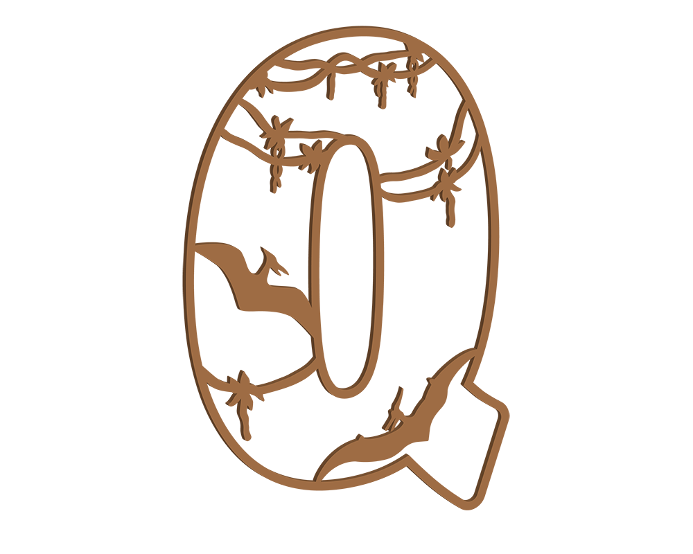 MDF Dino Themed Letters