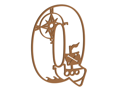 MDF Pirate Themed Letters