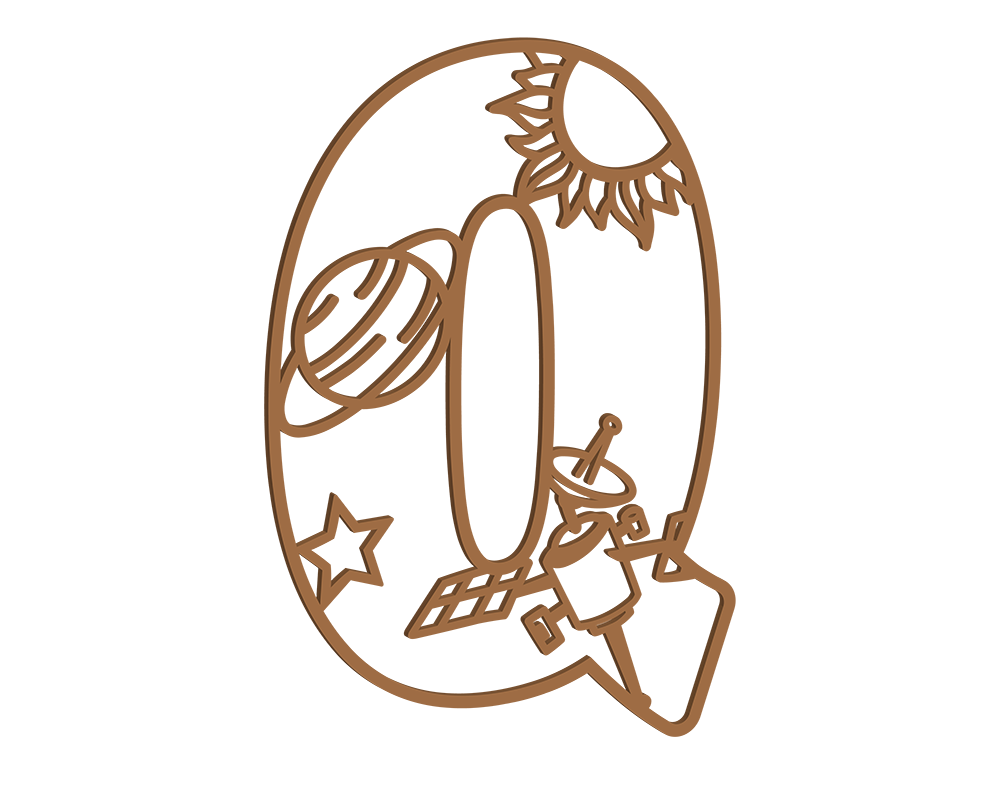 MDF Space Themed Letters