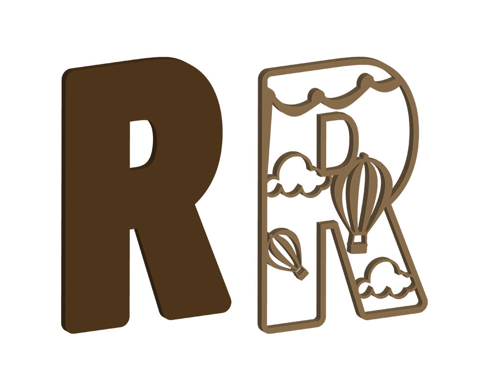 Hot Air Balloon Themed Letters