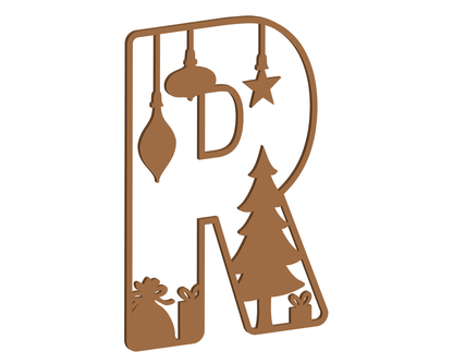 MDF Christmas Themed Letters