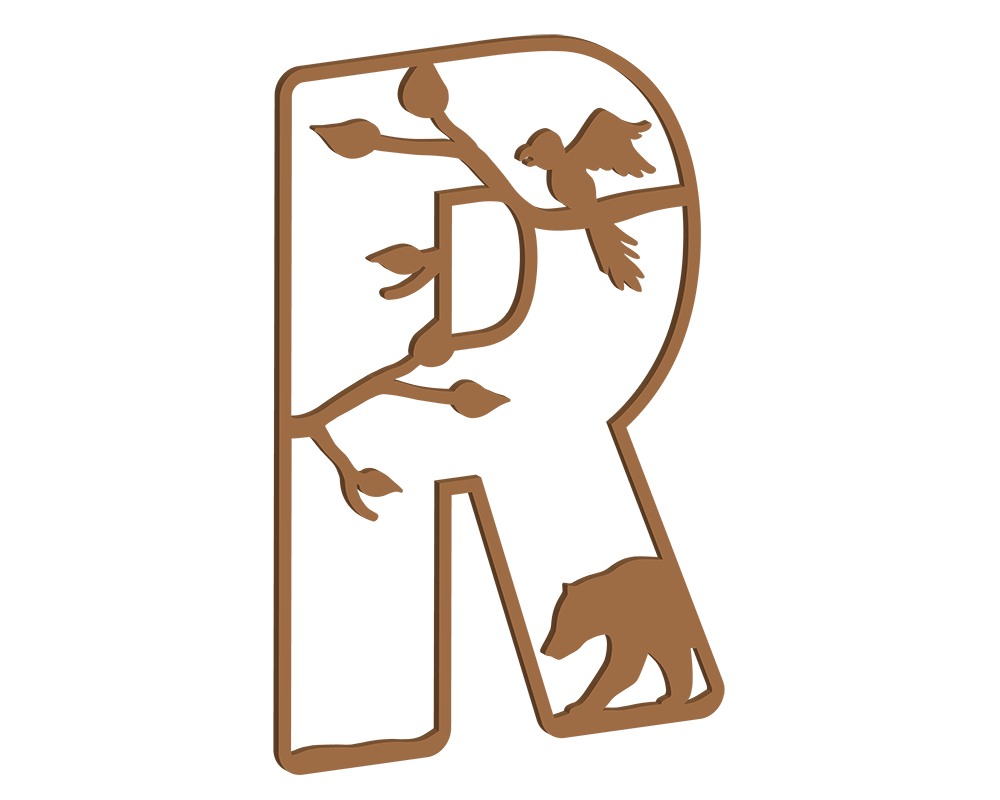 MDF Safari Themed Letters