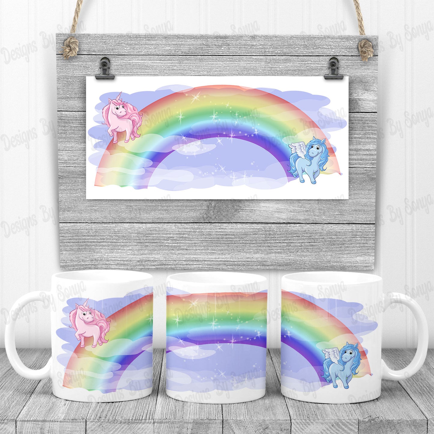 Rainbow Unicorn Mug Design