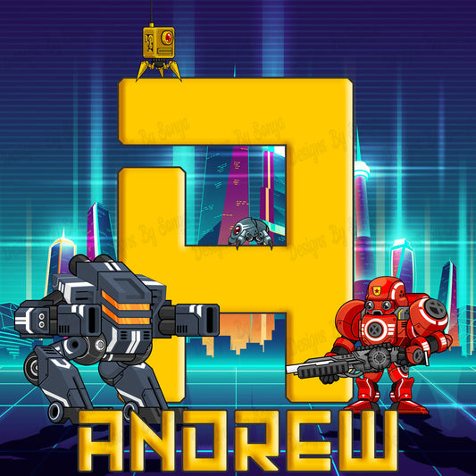Robot Future Alphabet Set