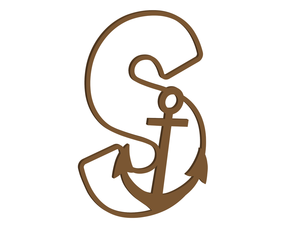 MDF Nautical Themed Letters (N-Z)
