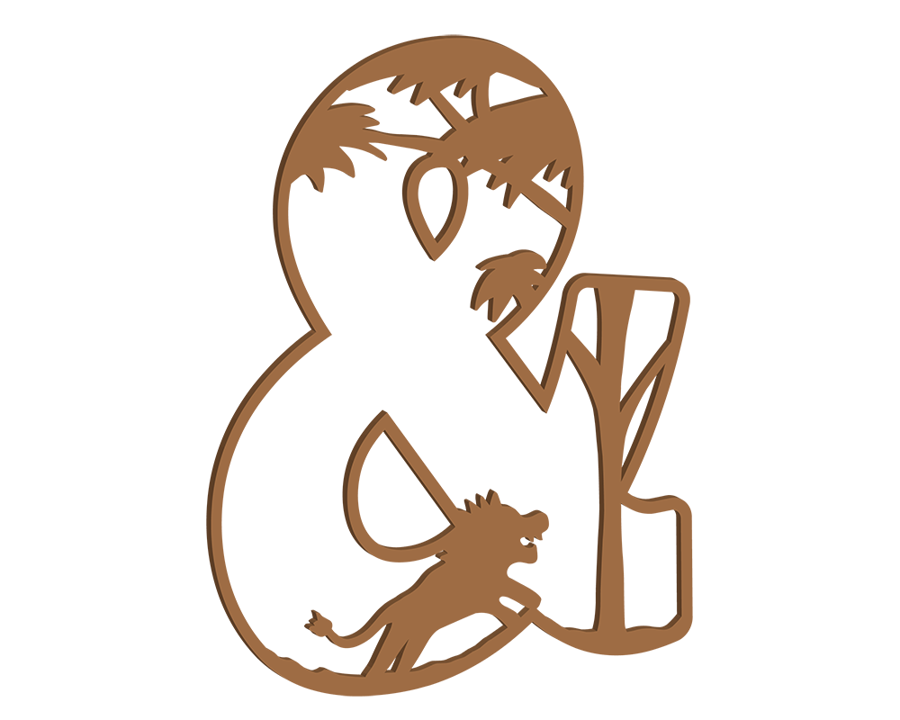 MDF Safari Themed Letters