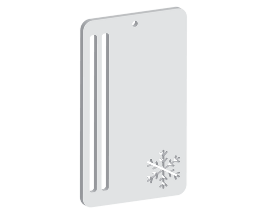 Snowflake Shaped Bank Note Holding Tag