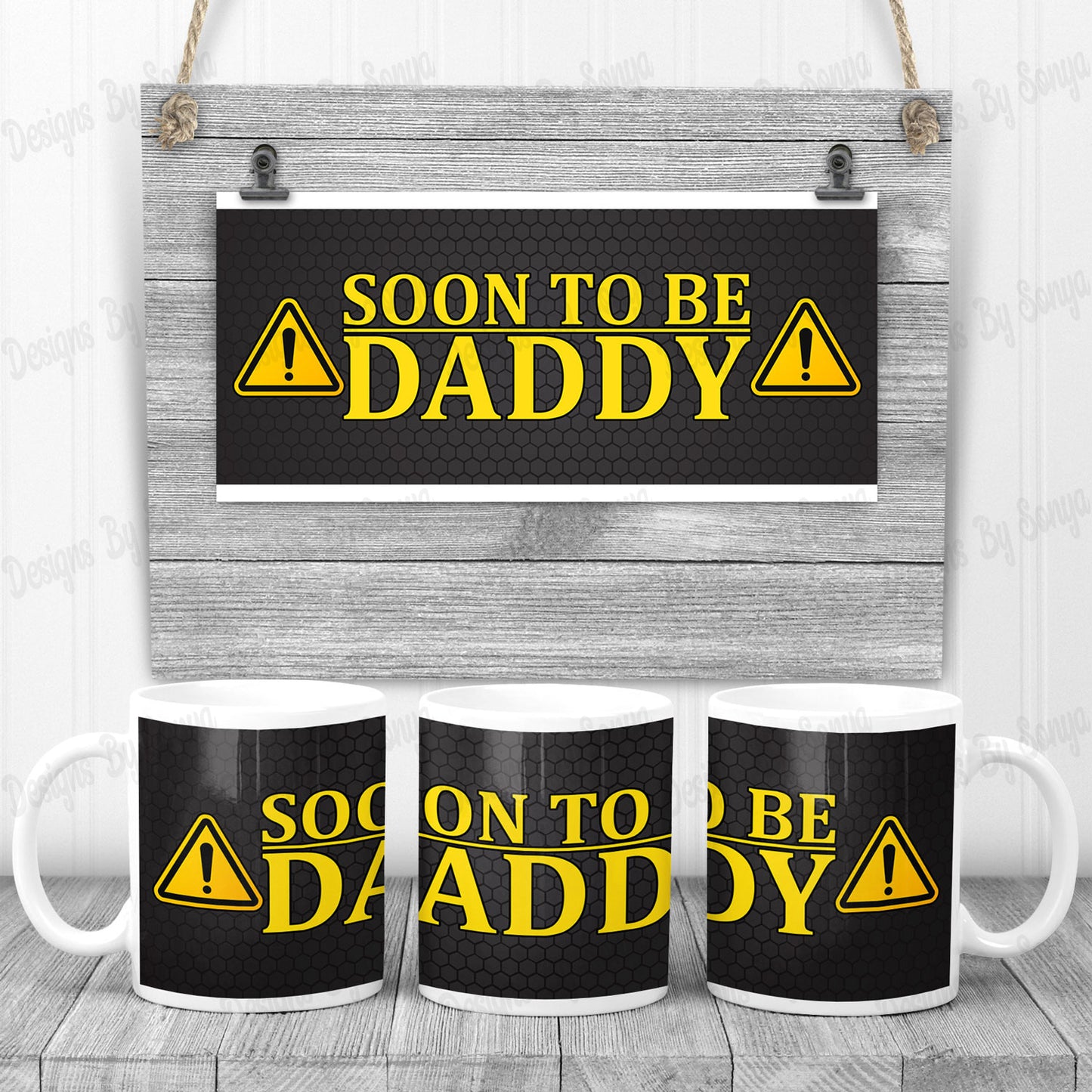 Soon To Be Daddy Mug Design