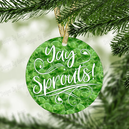 Circular Christmas Ornament Set 4