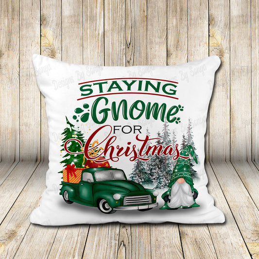Staying Gnome For Christmas - Green