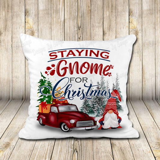 Staying Gnome For Christmas - Red
