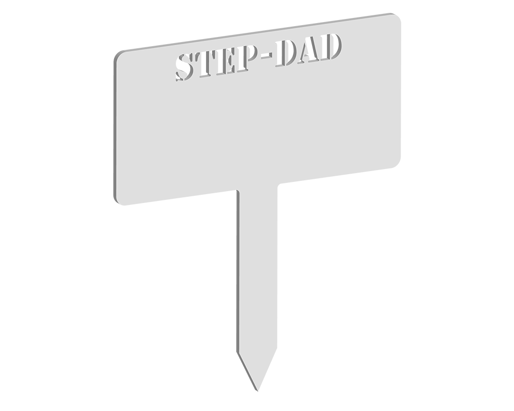 Rectangular Stepdad Memorial Plaque