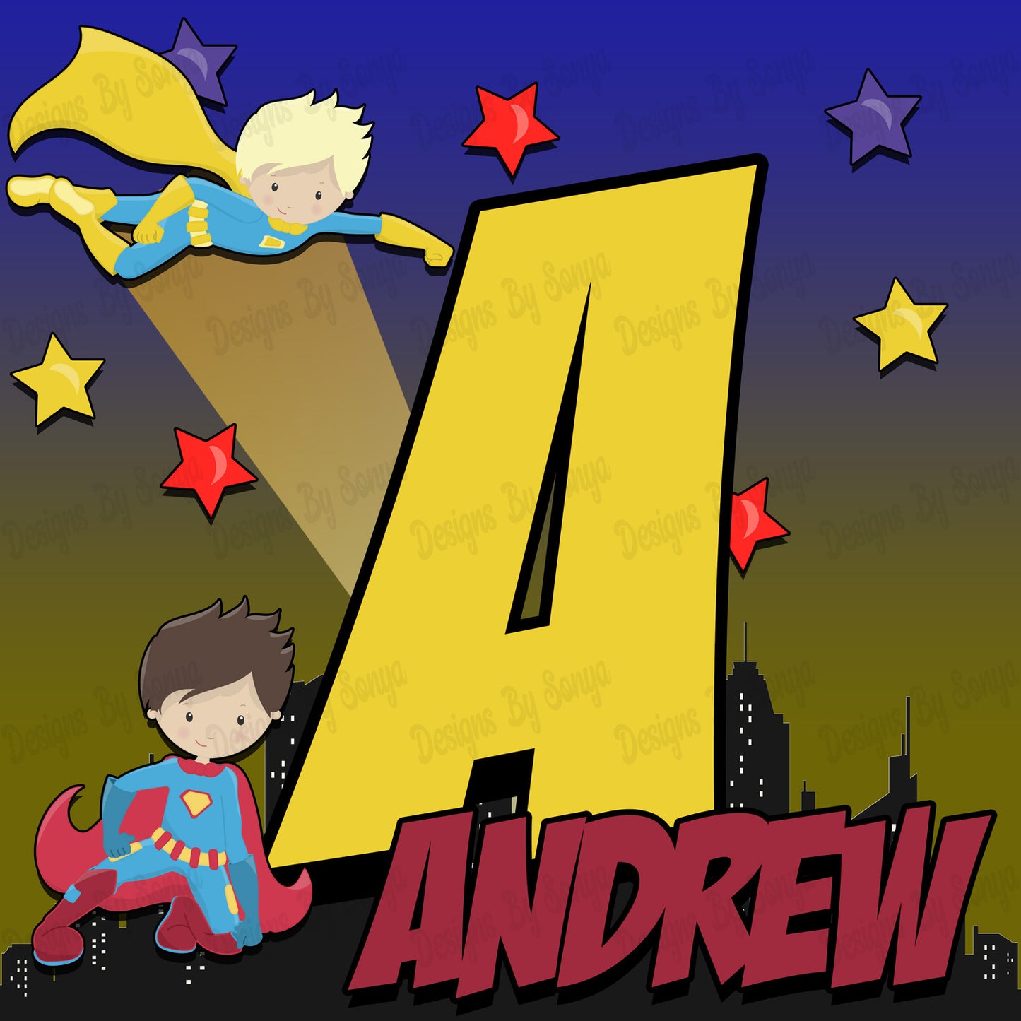 Superhero Alphabet Set