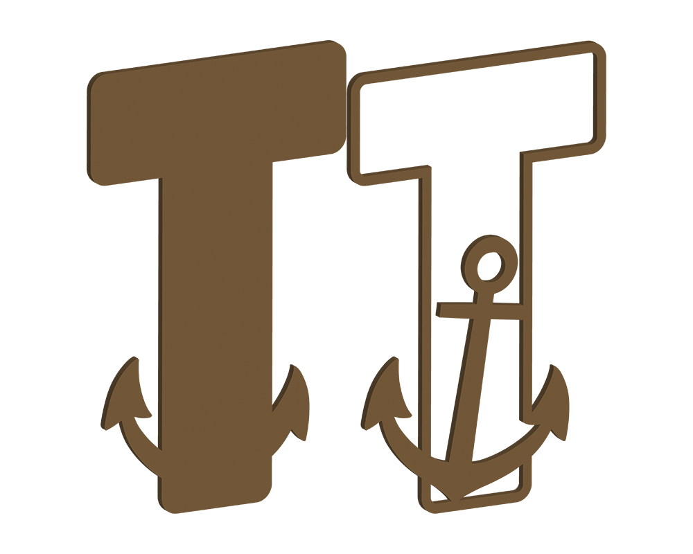 MDF Nautical Themed Letters (N-Z)