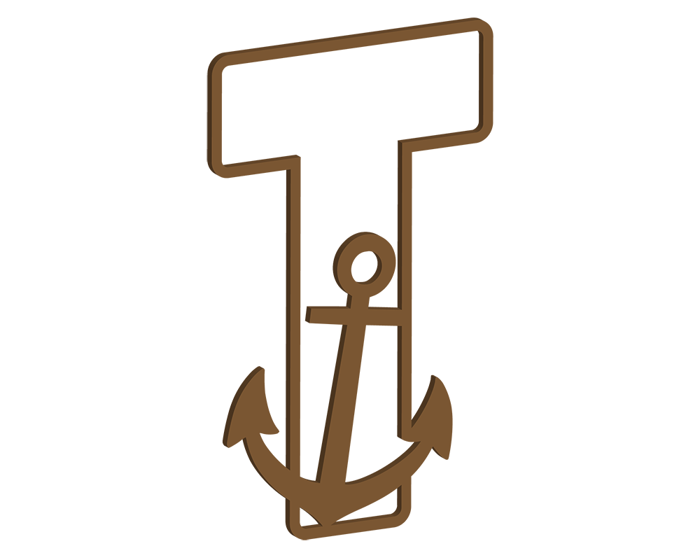 MDF Nautical Themed Letters (N-Z)