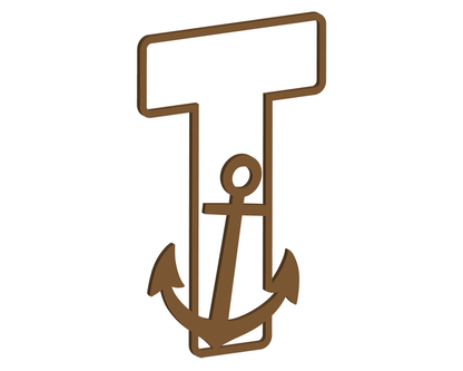 MDF Nautical Themed Letters (N-Z)