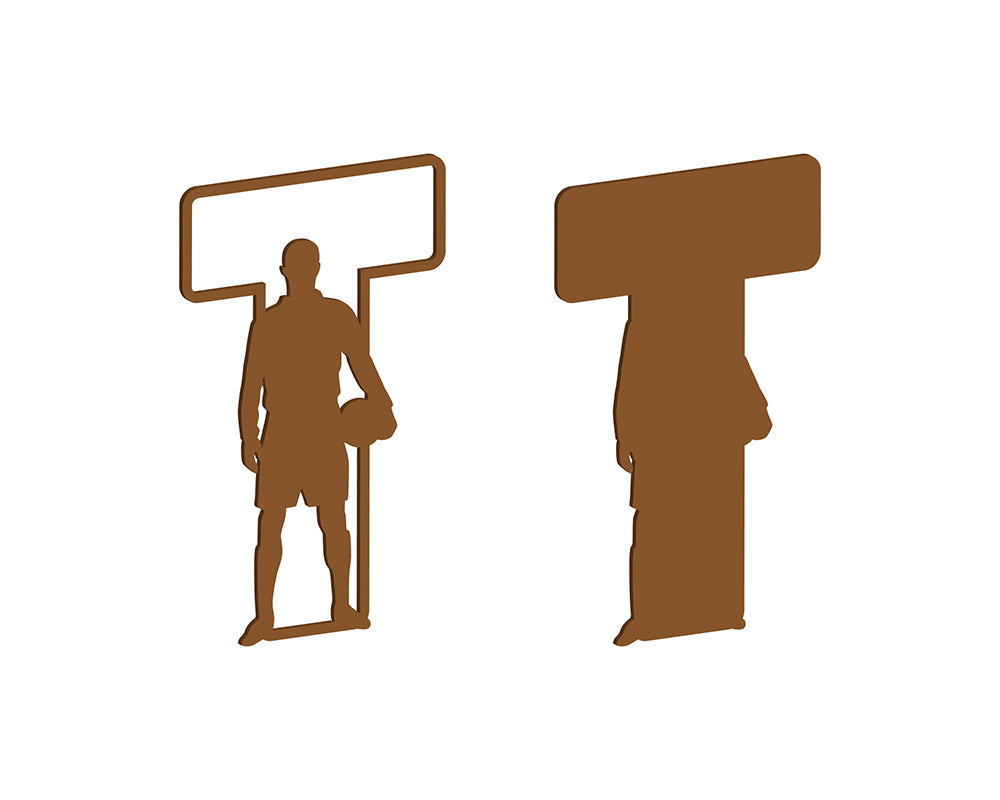 MDF Footballer Themed Letters