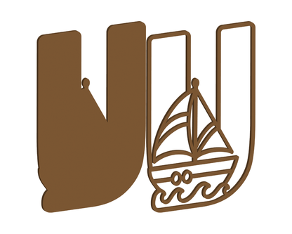 MDF Nautical Themed Letters (N-Z)