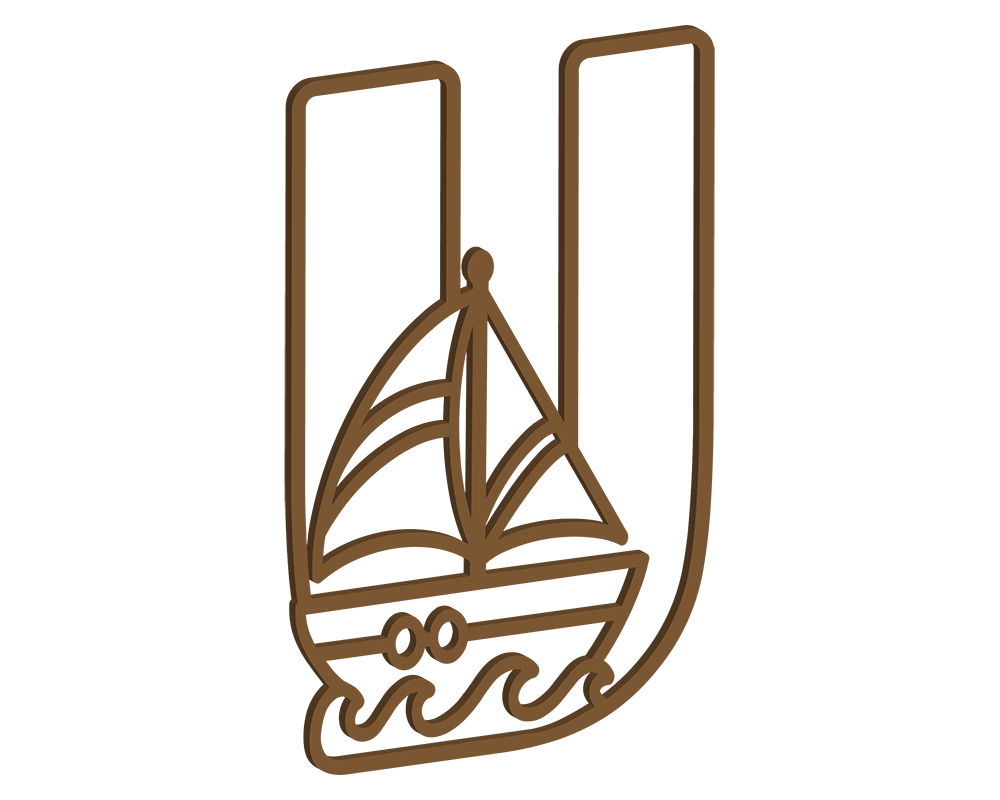 MDF Nautical Themed Letters (N-Z)