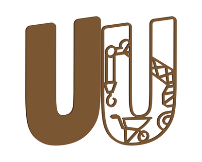 MDF Construction Themed Letters