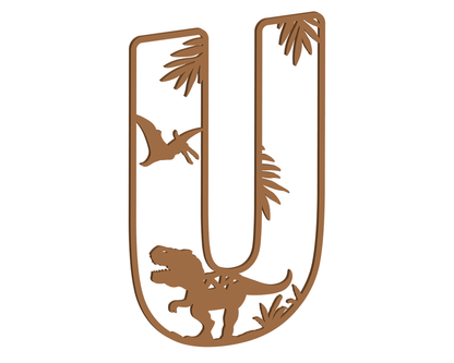 MDF Dino Themed Letters