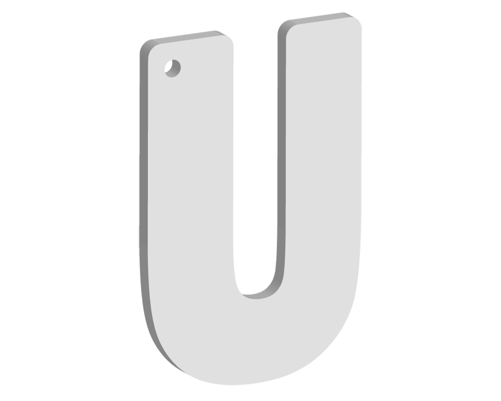 Initial Letter Keyring 60mm