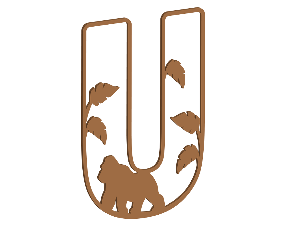 MDF Safari Themed Letters