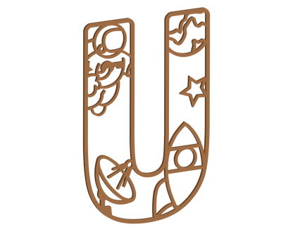MDF Space Themed Letters