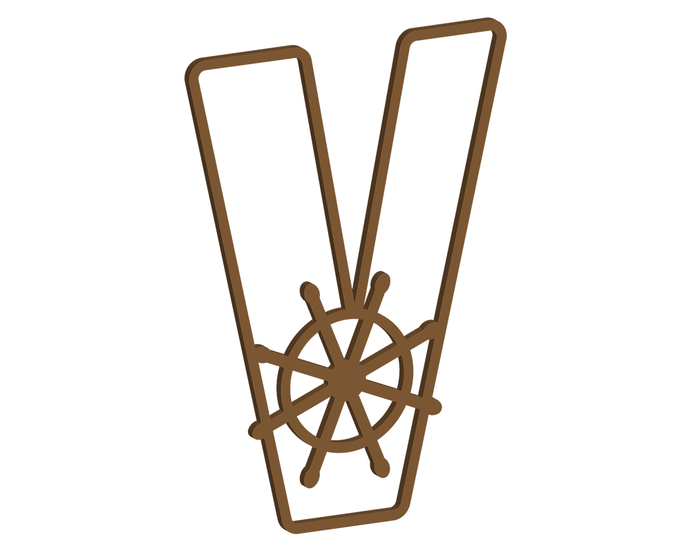 MDF Nautical Themed Letters (N-Z)