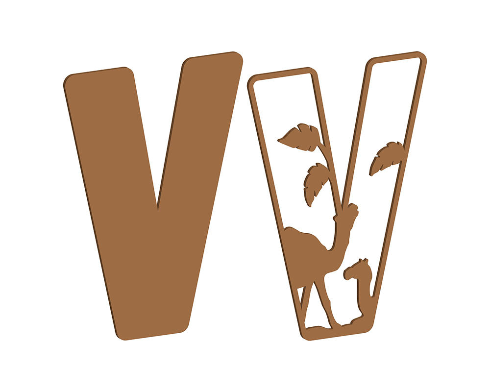 MDF Safari Themed Letters