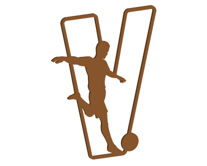MDF Footballer Themed Letters